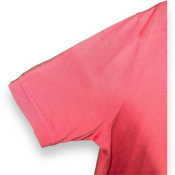 Pink St. Croix Luxury Knits Knit Polo Collar Sweater L - Picture 4 of 7